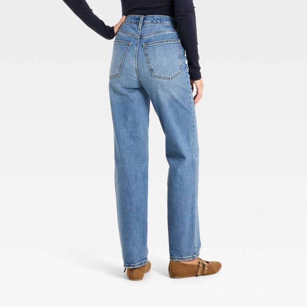 Women's Highest-Rise Vintage Straight Jeans - Vintage Medium Wash 16 - Picture 2 of 4